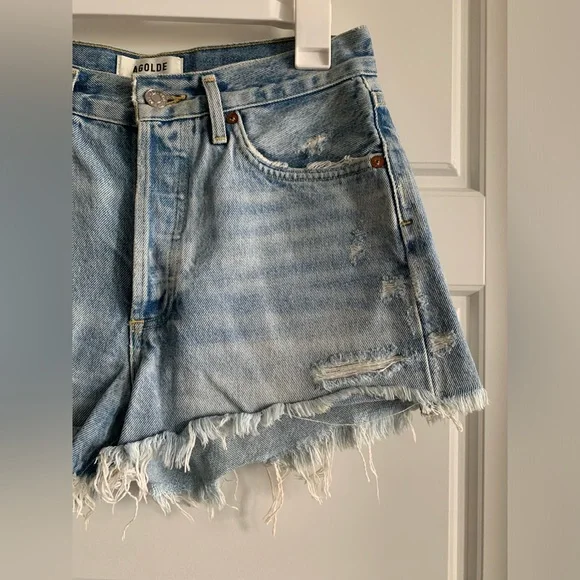 Agolde Parker Vintage Cut Off Short in Swapmeet 25 - Picture 4 of 9